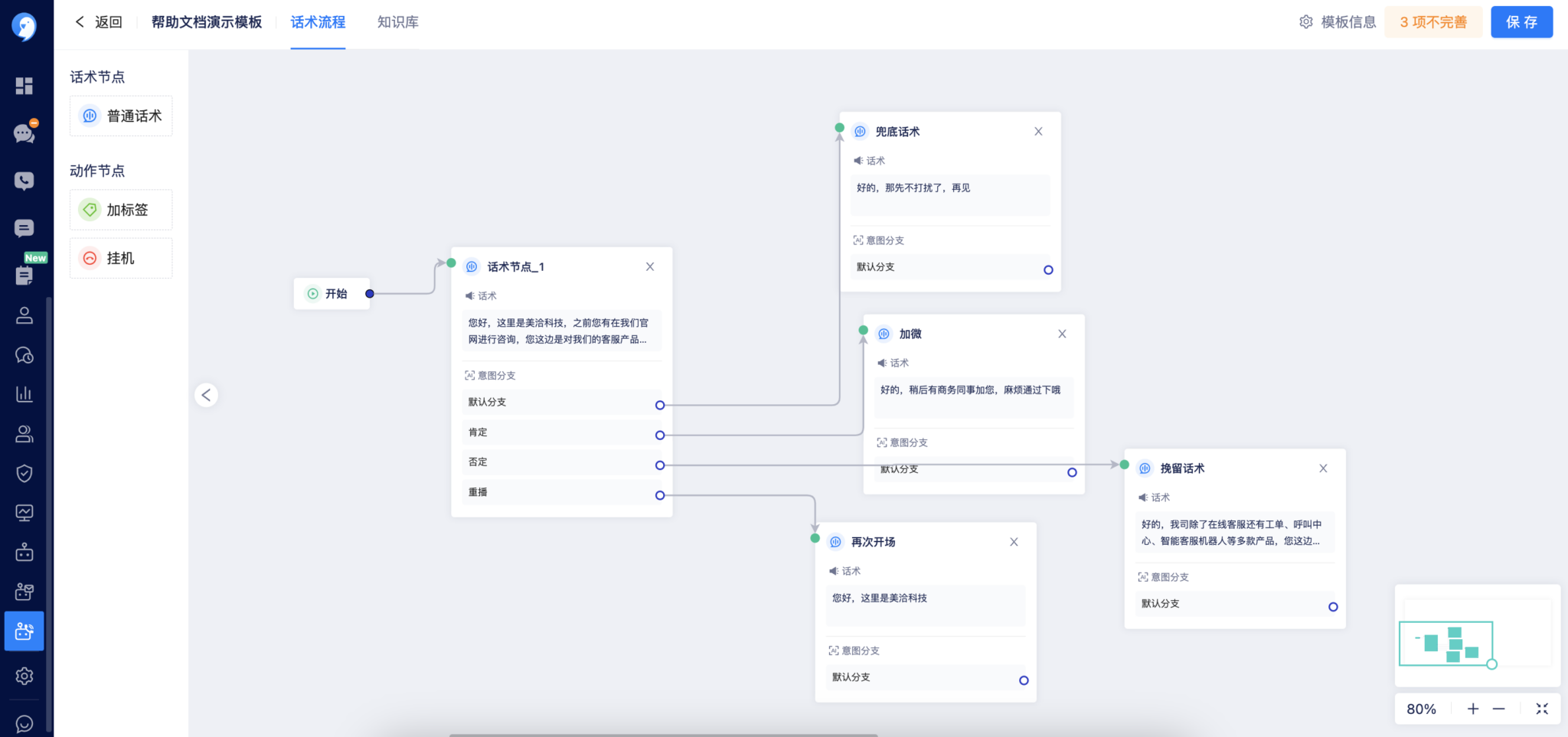 意图管理 – 美洽帮助中心-智能客服系统使用手册